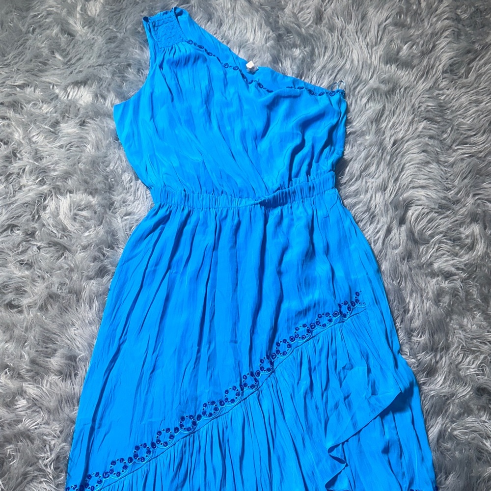Ramy Brook Vibrant Blue One-Shoulder Dress